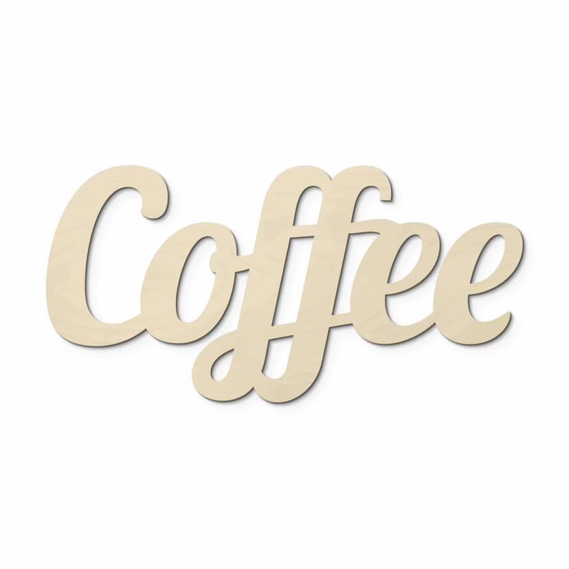 Scritta in legno - Coffee