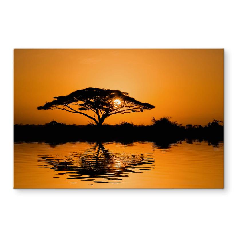 Glasschilderij Afrika