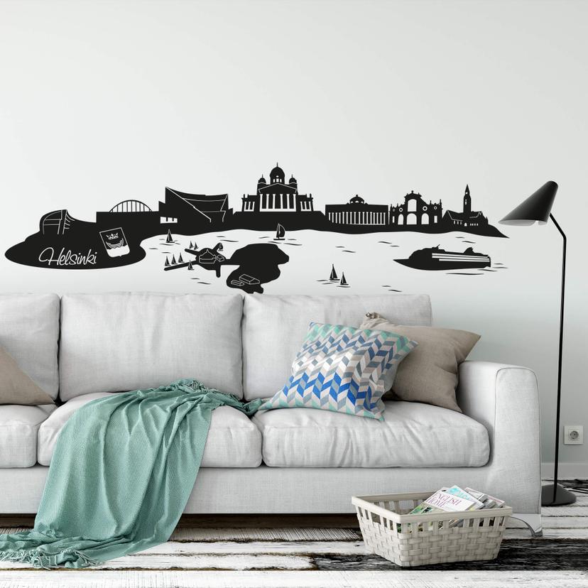 Sticker mural - Helsinki Skyline