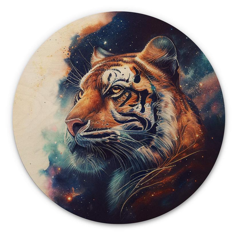 Væg cirkel træ Heine - Starry Tiger