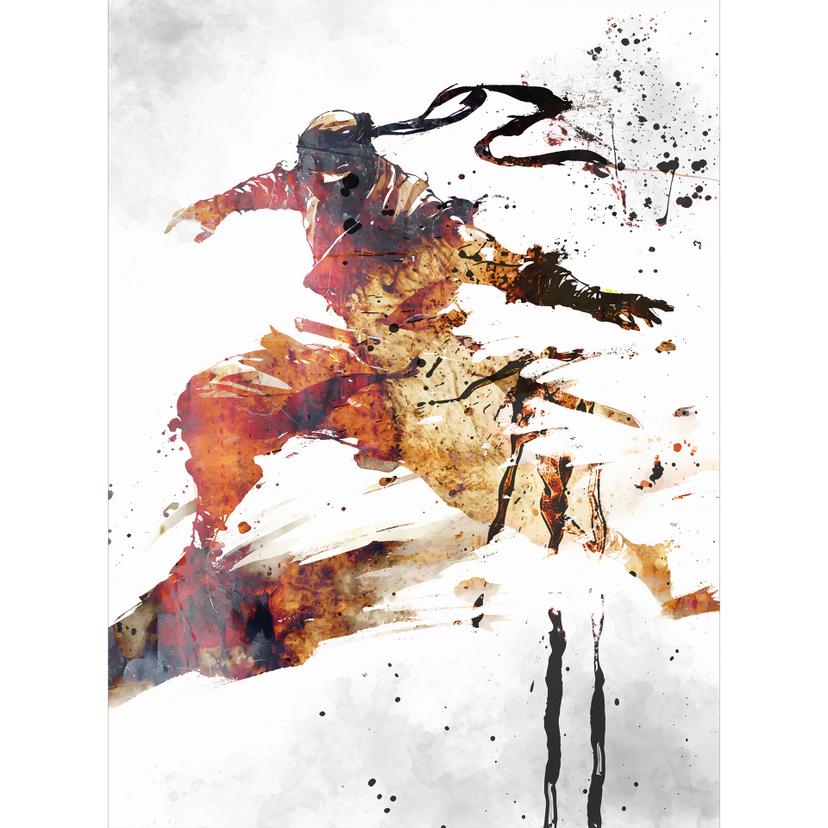 Fototapete Jugendzimmer - Fliegender Ninja - Kulik
