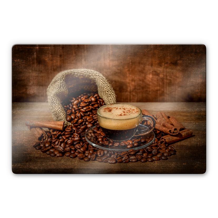 Tableau sur verre Perfoncio - Café rustique