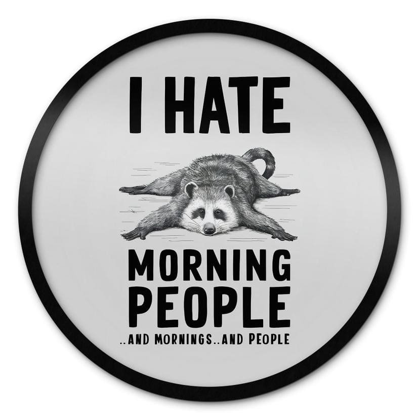 Plakat I hate morning people - Magnusson