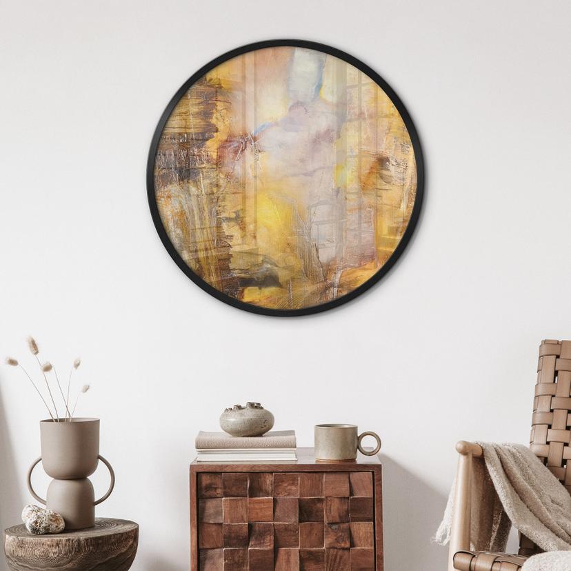 Poster Bernsteinlicht und Schatten - Schmucker - Rund