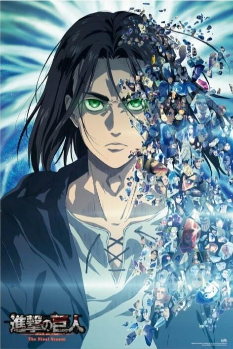Poster, film poster Attack on Titan - Eren Yeager 61x91,5 cm