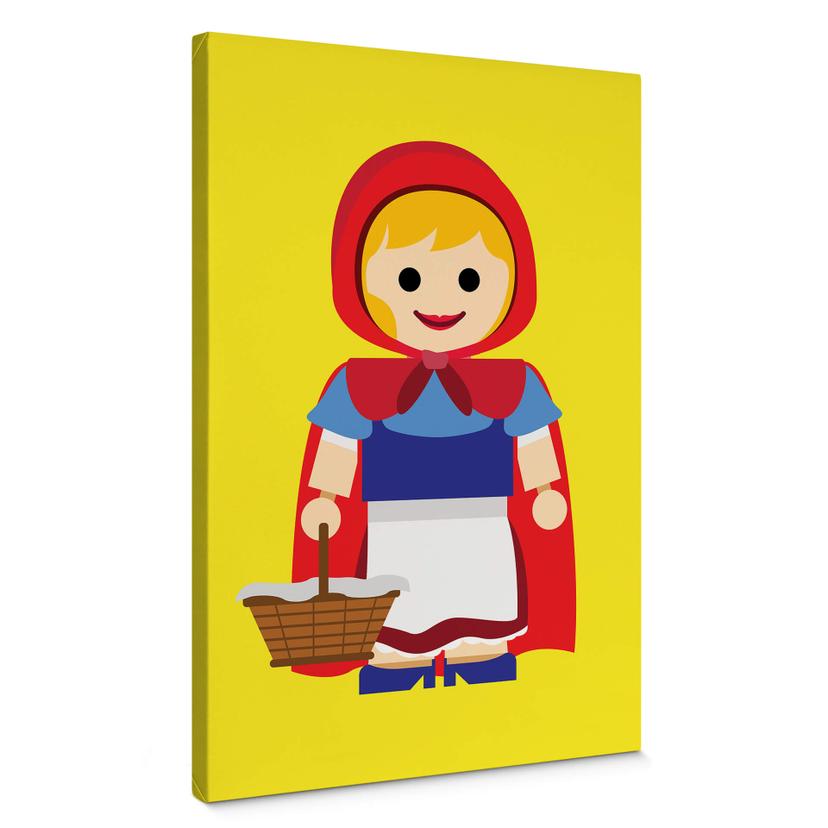 Lienzo Gomes - Caperucita Roja de juguete