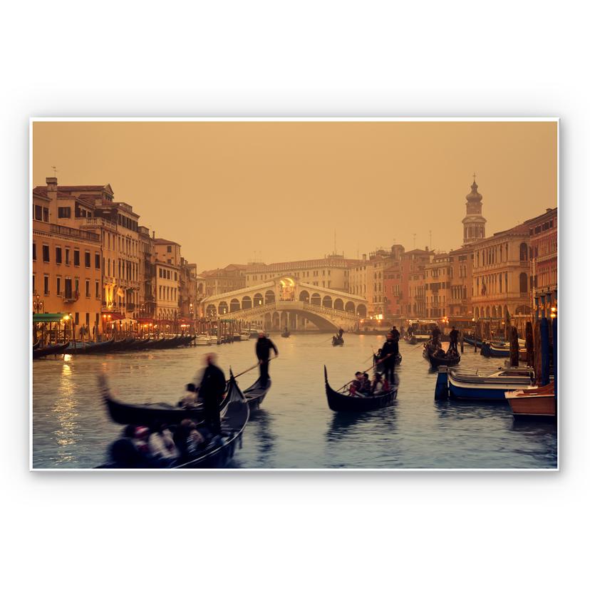 Tableau Forex - Coucher de soleil à Venise