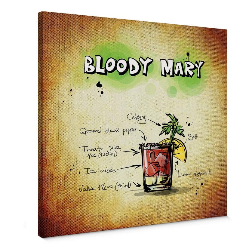 Lienzo Bloody Mary - Receta