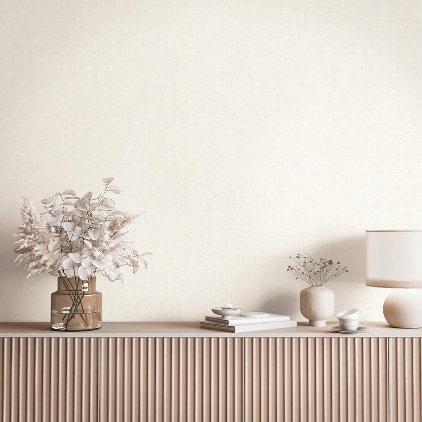 Ikke-vævet tapet tekstil, struktureret ensfarvet moderne mat i beige brun