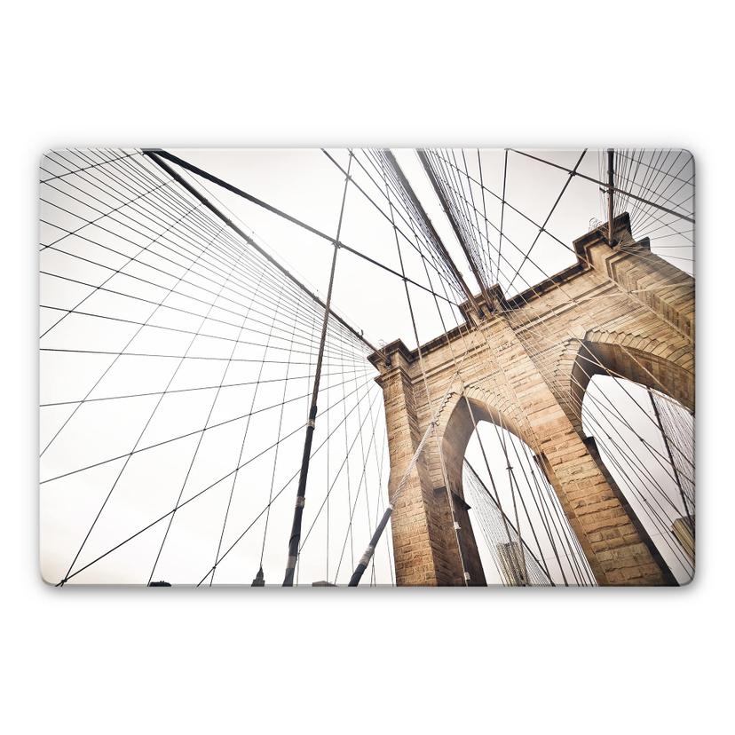 Glasbillede - Brooklyn bridge - Vinkel 2