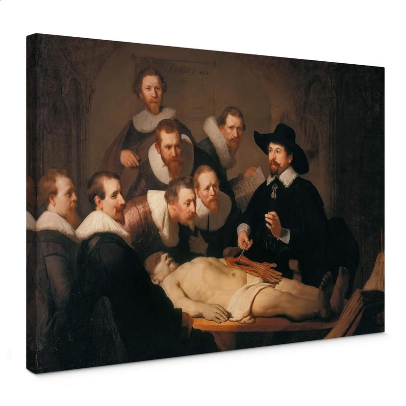 Lienzo Rembrandt - La lección de anatomía