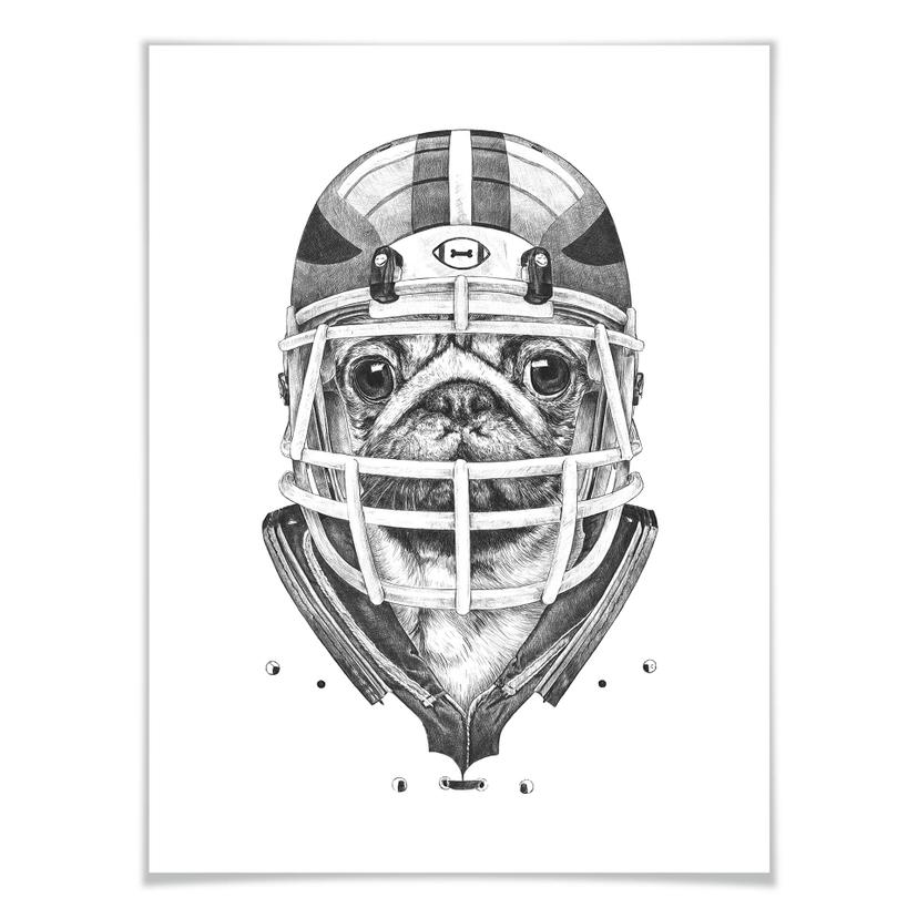Poster Kools - Carlin football américain