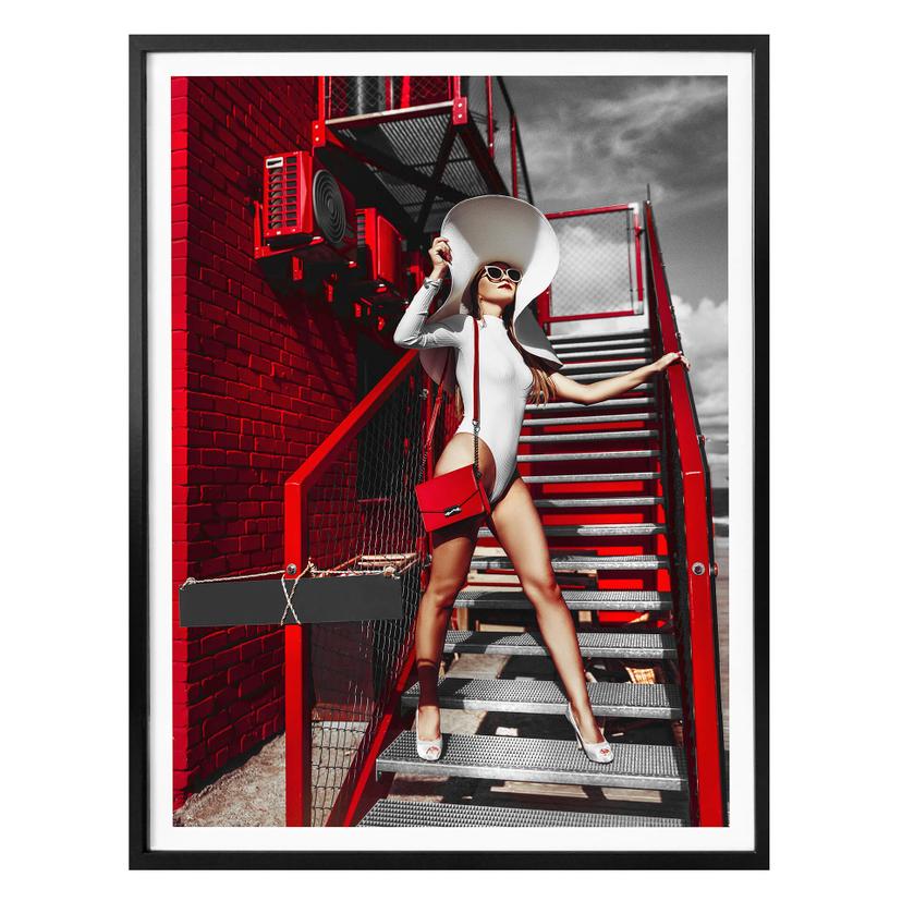Póster Bolgov - Modelo Blanco Rojo