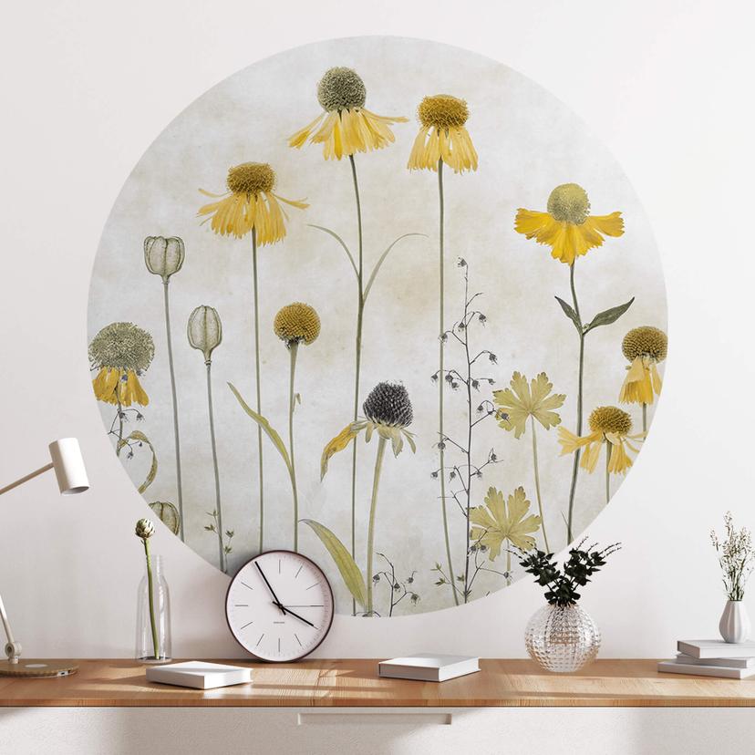 Wall Sticker Disher - Summer Flower