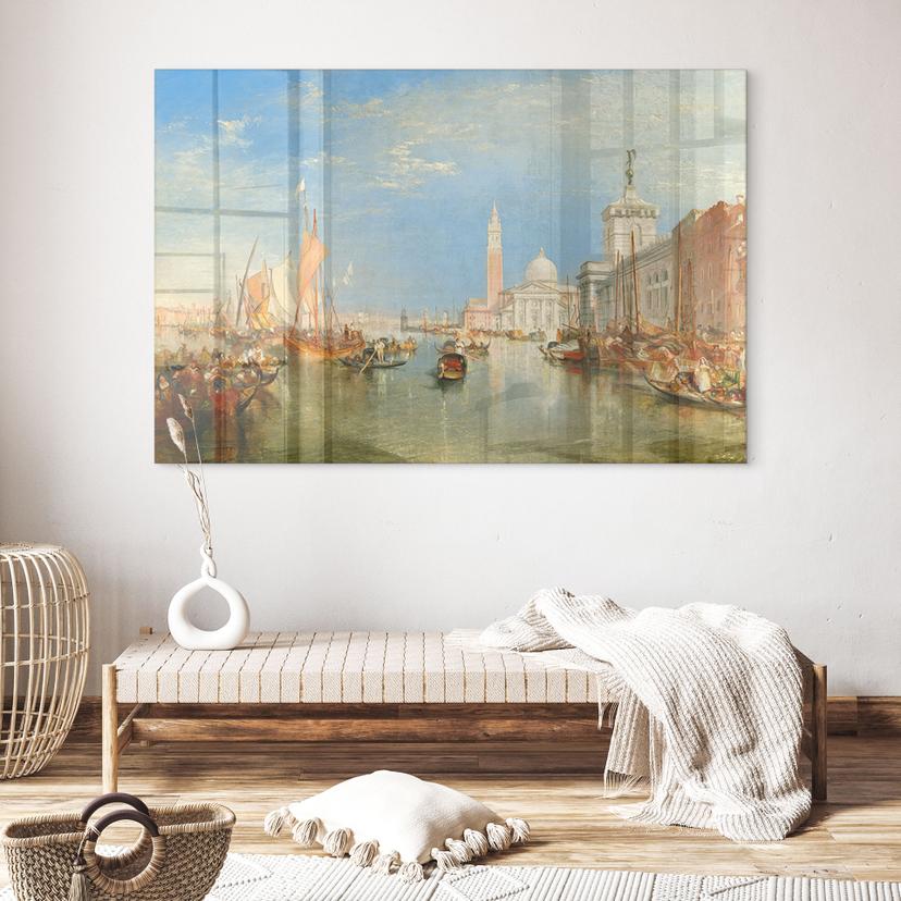 Stampa su vetro acrilico Turner - Venezia, Dogana e S. Giorgio Maggiore