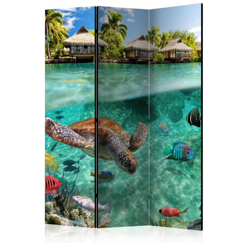 Screen room divider - Under vandoverfladen, 3-delt