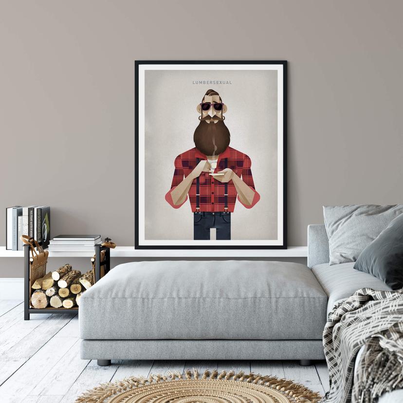 Poster Braun - Lumbersexual