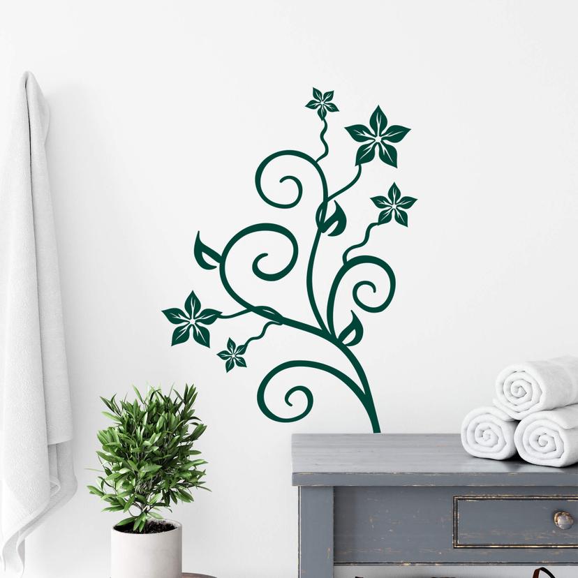 Sticker mural - Fleur Étoilée