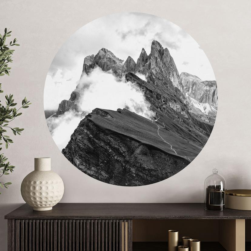 Wall Sticker Udsigt over Alperne - Dolomitternes bjerglandskab
