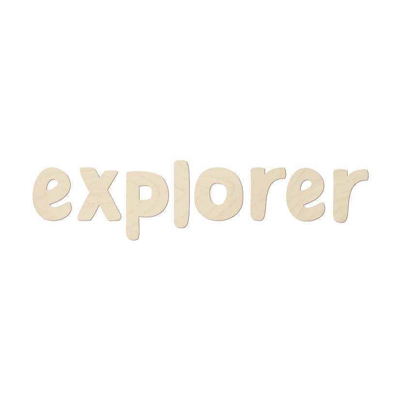 Wanddecoratie Populierenhout Explorer