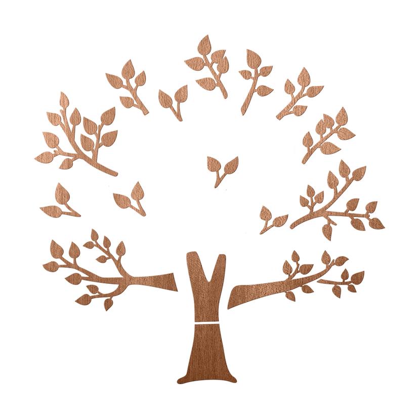 Drewniane drzewo genealogiczne XXL Family - drewno mahoniowe