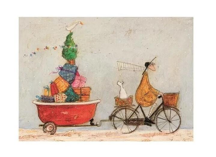 Plakat Sam Toft - A Tubful of Good Cheer kunsttryk, Sam Toft (40 x 30 cm)