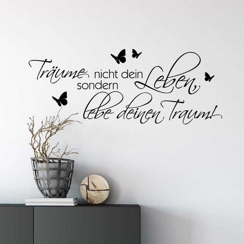 Wandtattoo - Wandspruch - Träume nicht dein Leben... 2