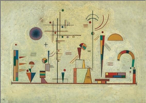 Plakat Serious and Fun kunsttryk, Kandinsky (80 x 60 cm)