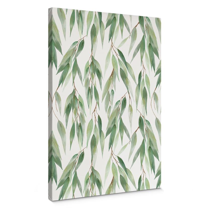 Lienzo ramas con hojas verdes - UN Designs