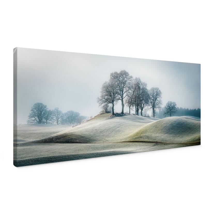 Canvasbillede Frostigt bakkelandskab - Eisenmann - Panorama