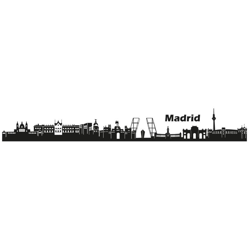 Sticker mural - Madrid Skyline