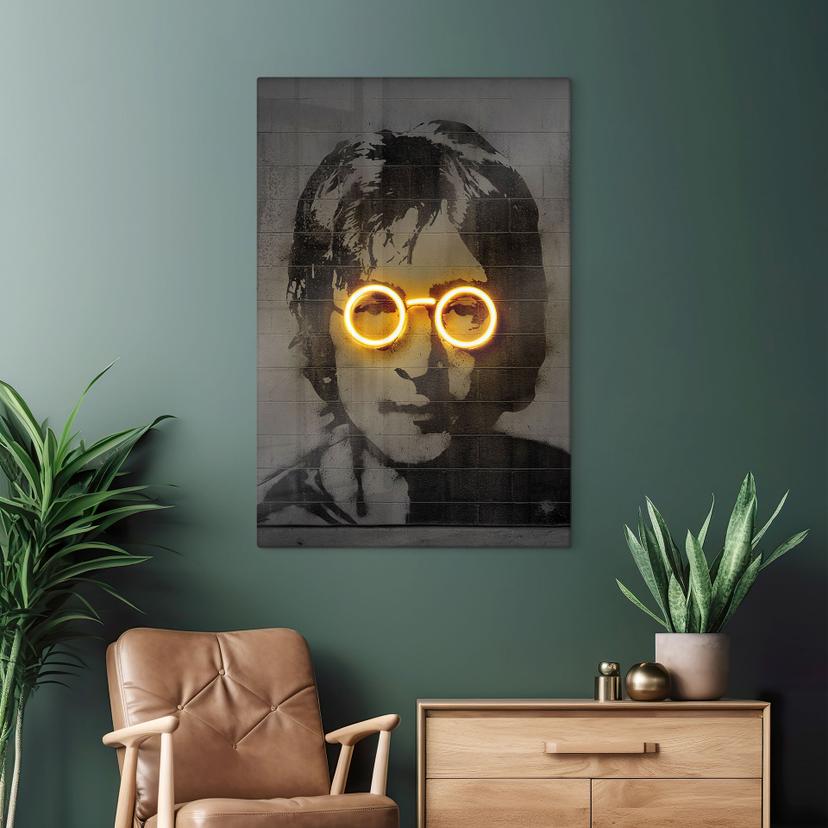 Stampa su vetro John Lennon - Mielu