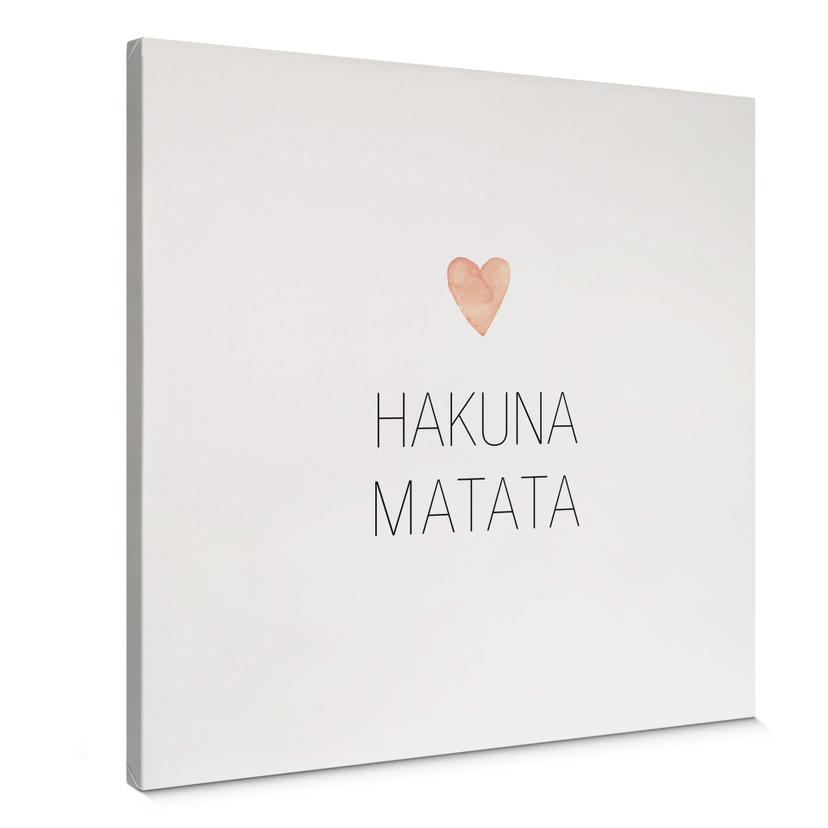 Canvasbillede - Confetti & Cream - Hakuna Matata