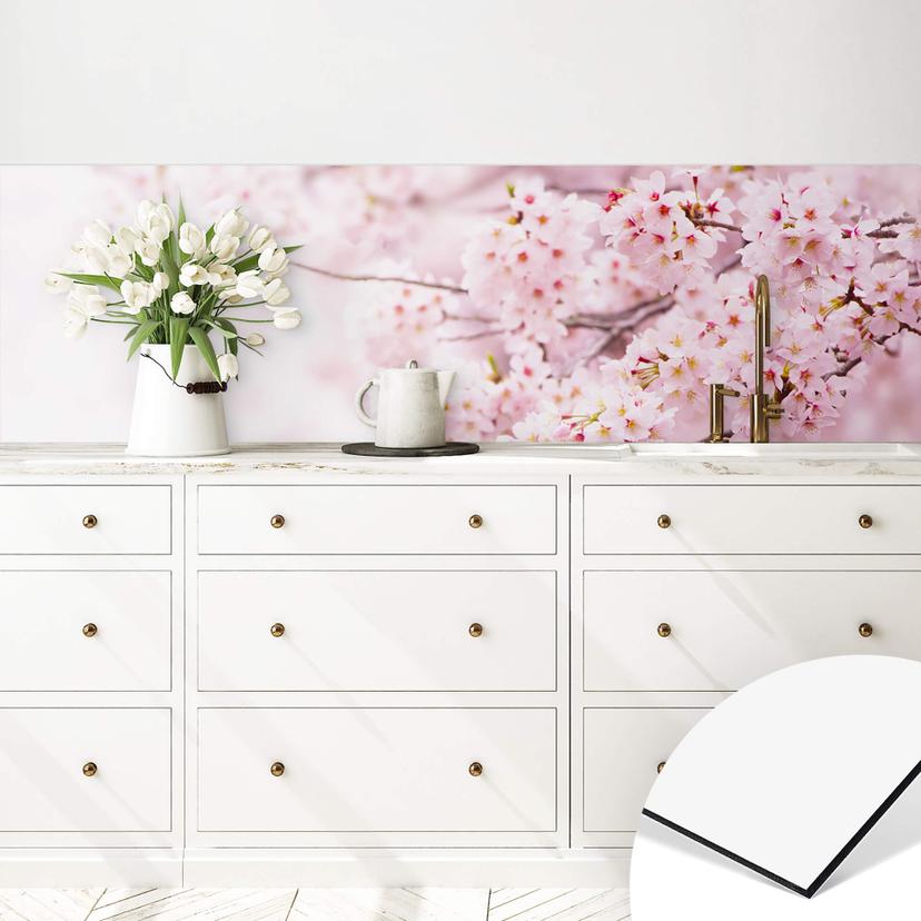 Crédence de Cuisine Fleurs délicates