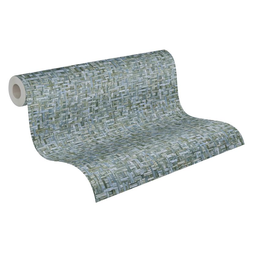 Architects Paper Jungle Chic - Papier peints effet bois, bleu