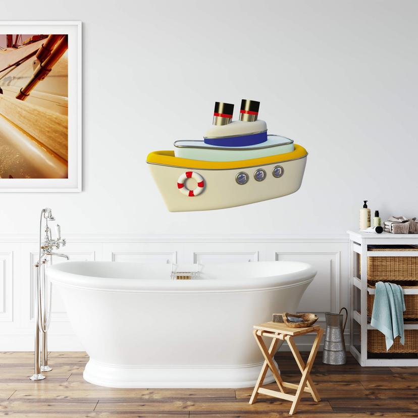 Wallsticker - Michel Agullo - Dampskib 02