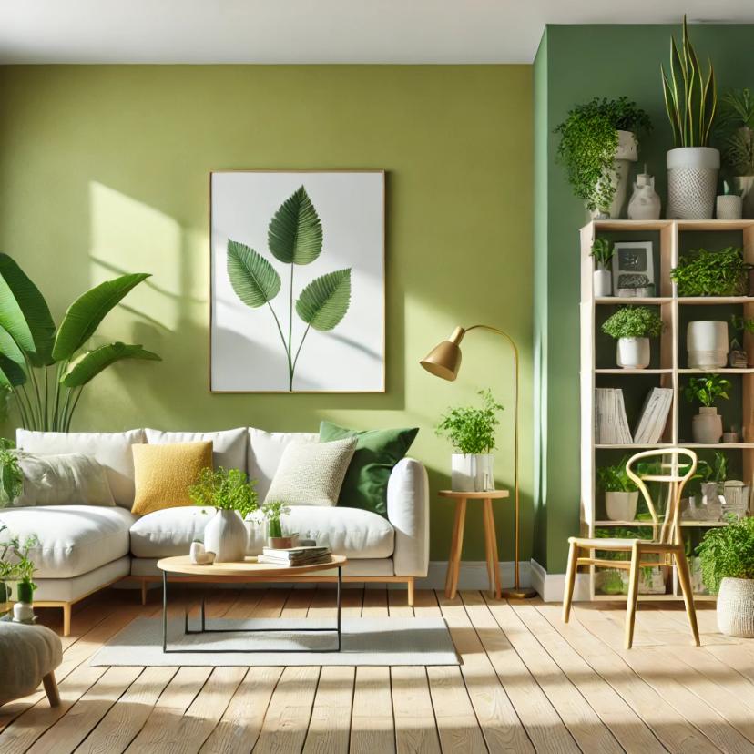 Grün Wandfarbe seidenmatt I Kitchy Kiwi | Raumharmonie schaffend | THE COLOR KITCHEN