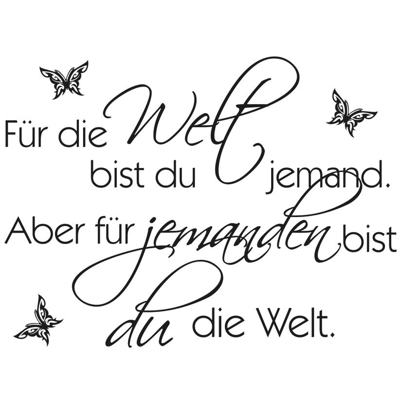 Wandtattoo Für die Welt bist Du... 02