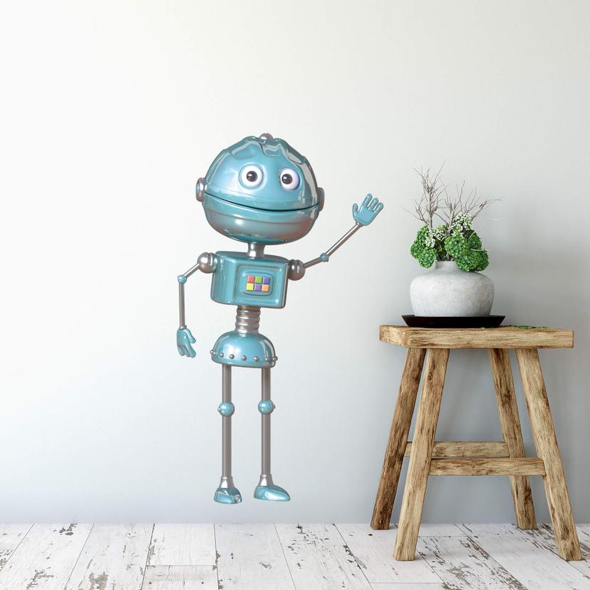 Sticker mural - Michel Agullo - Robot Todd