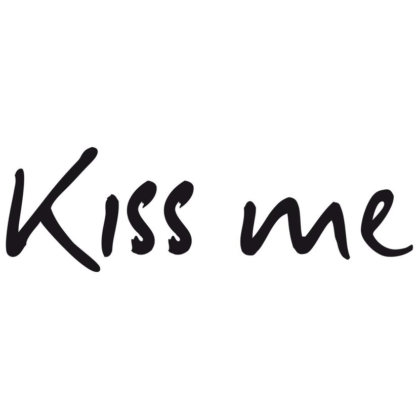 Adesivo murale - Kiss me (bicolore)