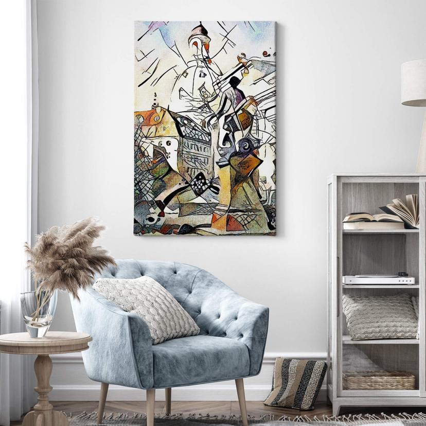 Stampa su tela Zamart - Kandinsky incontra Dresda
