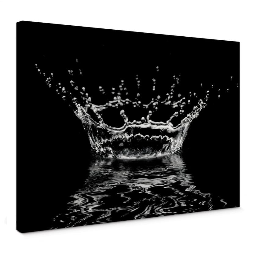 Tableau sur toile Gouttes d'eau