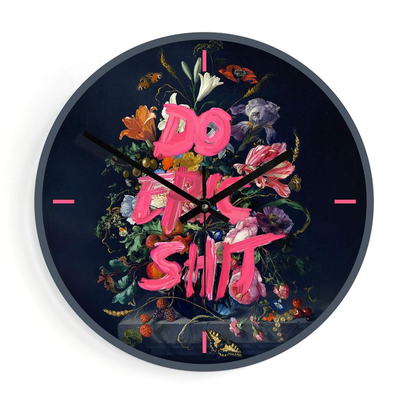 Wanduhr aus Glas - Loose - Do epic shit - Ø 30 cm