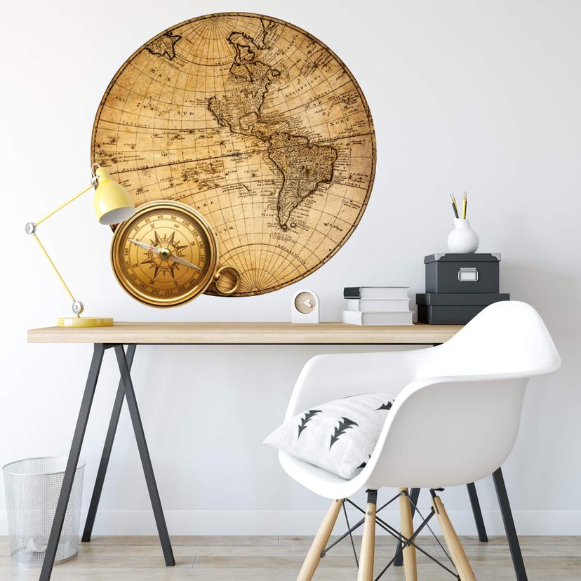Sticker mural Explorateur