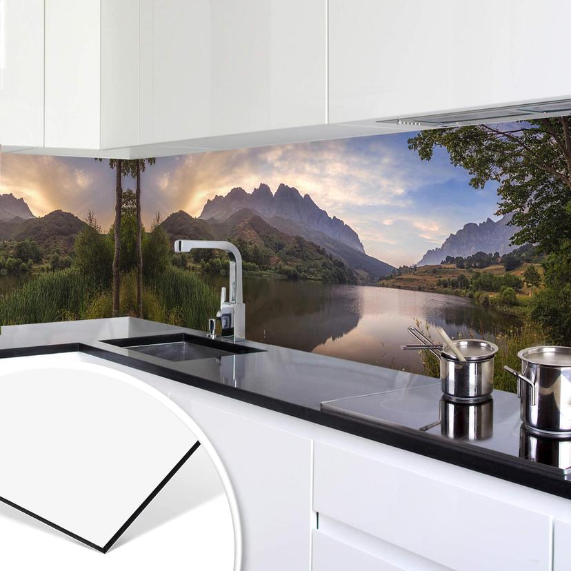 Keukenachterwand Cuadrado - Paradise Pond