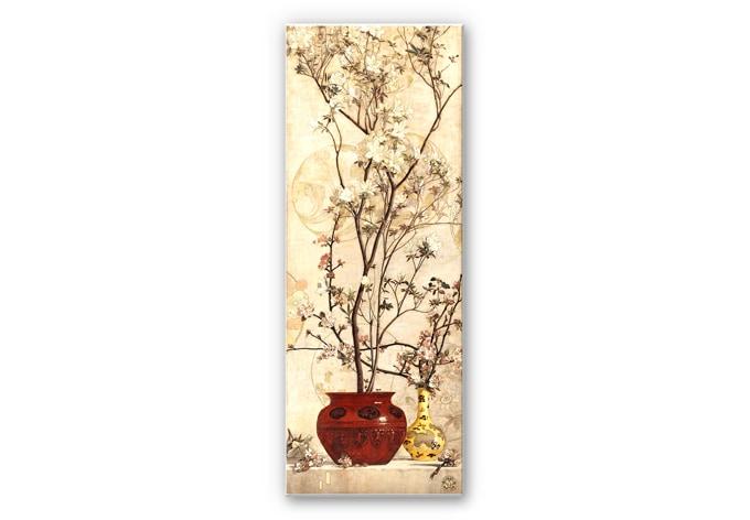 Tableau Forex - Coleman - Nature morte avec azalées dans un vase chinois - Panorama
