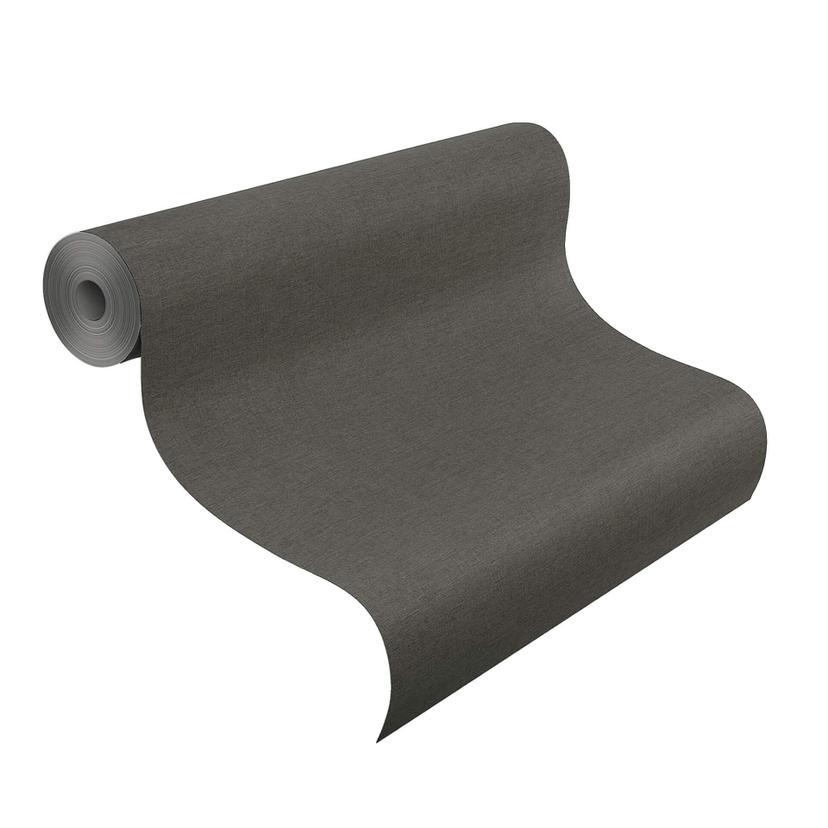 Rasch papier peint intissé, papier peint uni Salsa noir
