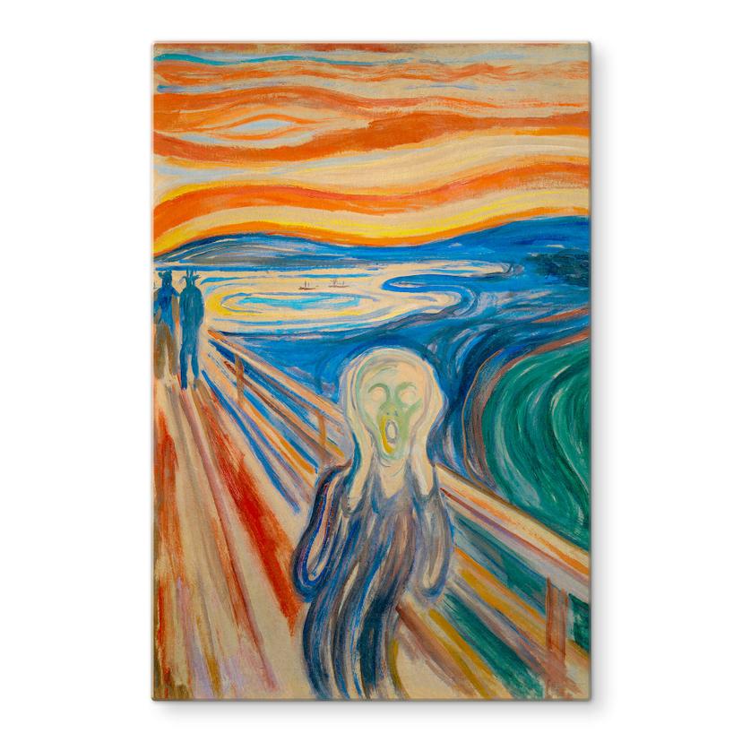 Glasschilderij Munch - de Schreeuw