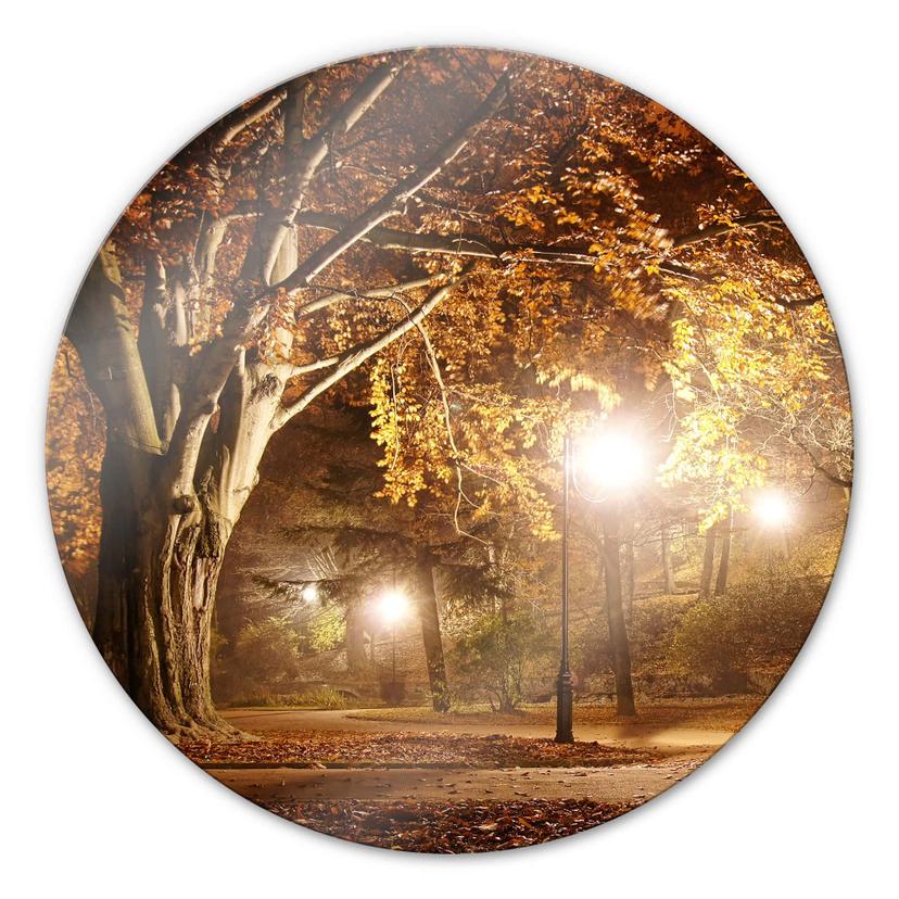 Efterår i Parken - Rund