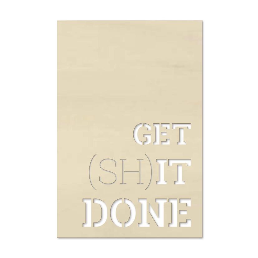 Dekoracja drewniana topola - Get shit done